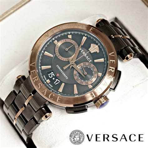 Versace VE1D00619 AION Chronograph Mens Watch 45mm .